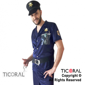 DISF POLICIA HOMBRE ADULTO TALLE 1 CAND x 1